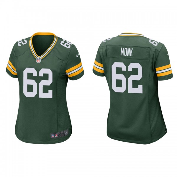 Women's Jacob Monk Green Bay Packers Green Game Je...