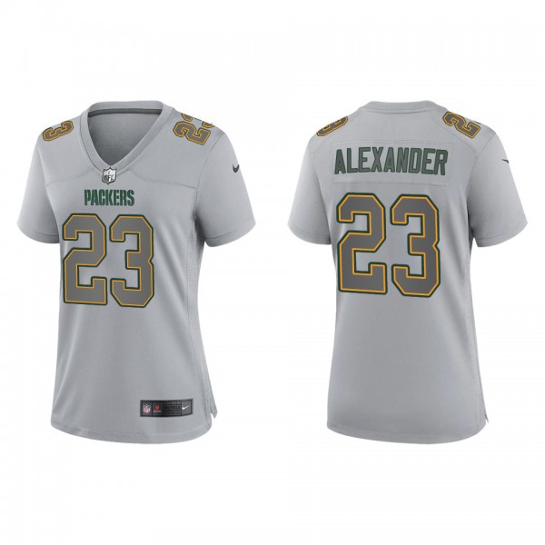 Women's Jaire Alexander Green Bay Packers Gray Atmosphere Fashion Game Jersey