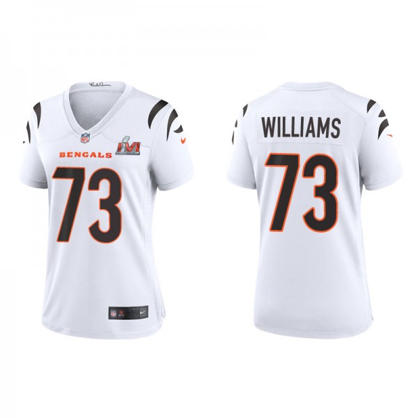 Women's Cincinnati Bengals Jonah Williams White Super Bowl LVI Game Jersey