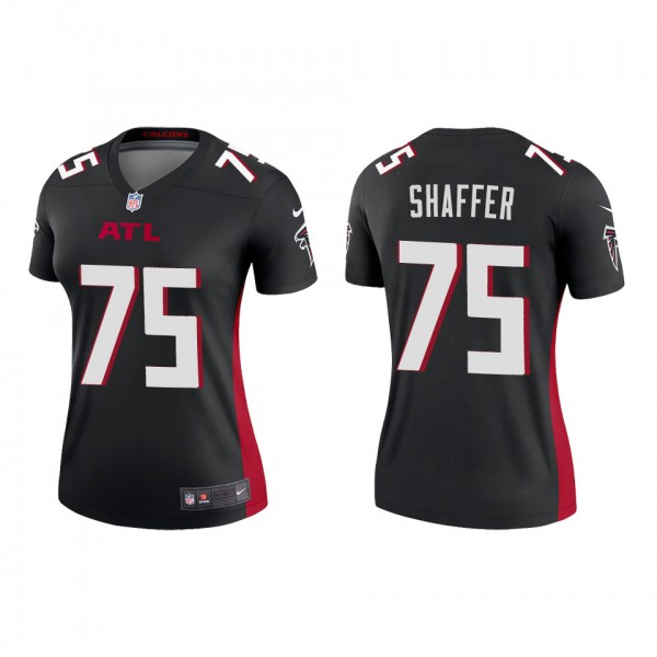 Women's Atlanta Falcons Justin Shaffer Black 2022 ...