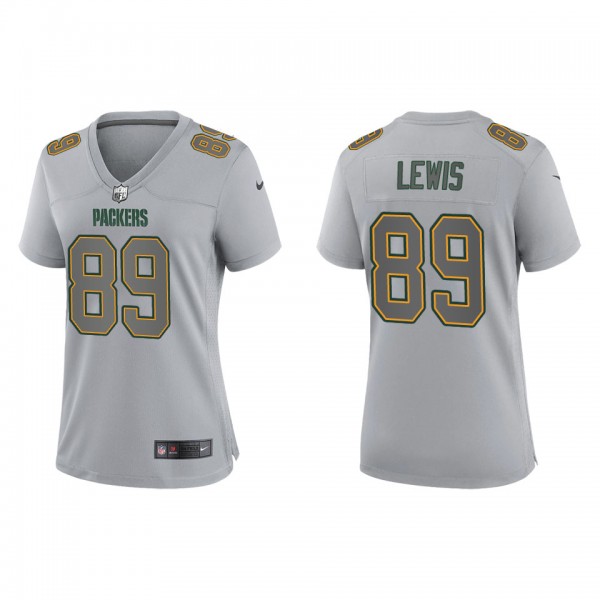 Women's Marcedes Lewis Green Bay Packers Gray Atmo...