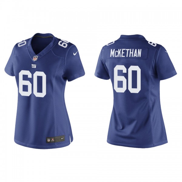 Women's New York Giants Marcus McKethan Royal 2022...