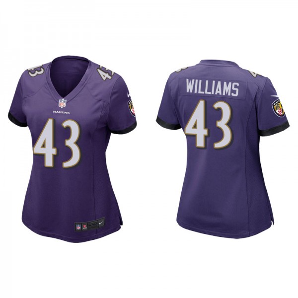 Women's Baltimore Ravens Marcus Williams Purple Game Jersey