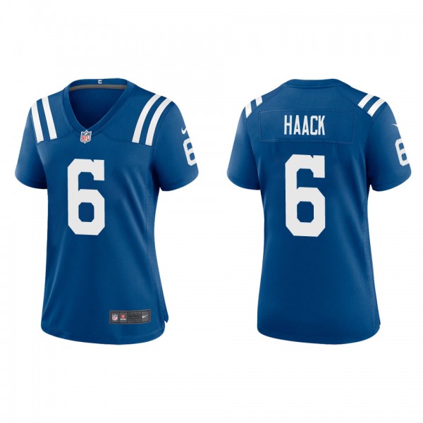 Women's Indianapolis Colts Matt Haack Royal Game Jersey