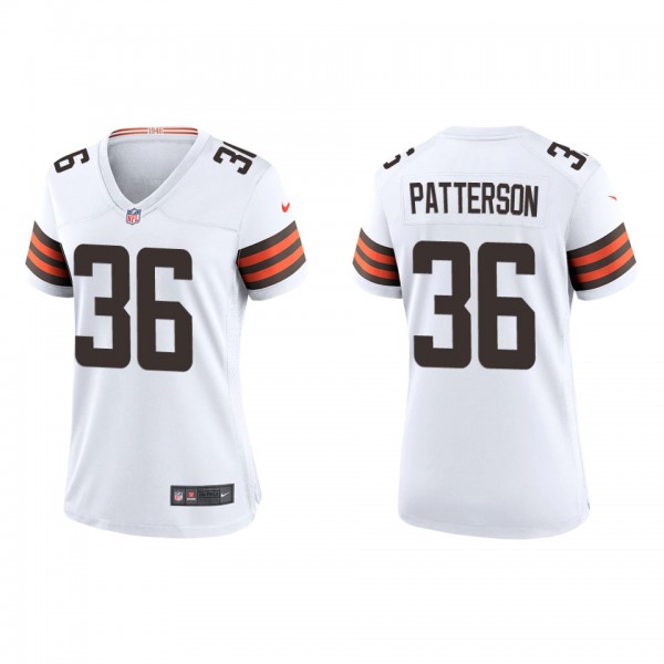 Women's Cleveland Browns Riley Patterson White Gam...