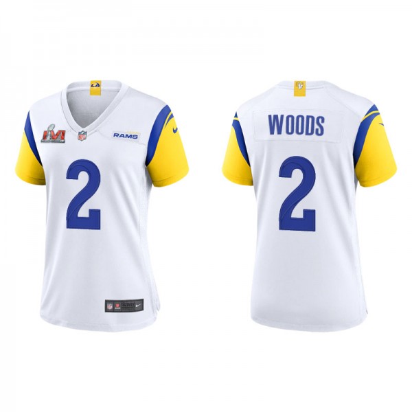 Women's Los Angeles Rams Robert Woods White Super ...