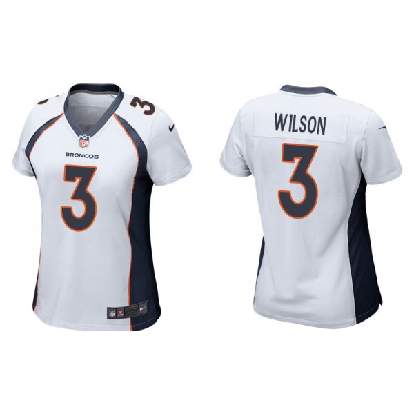 Women's Broncos Russell Wilson White Game Jersey