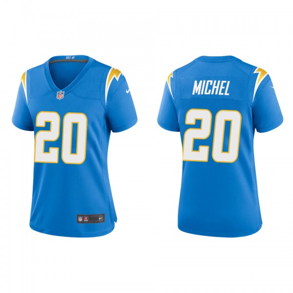 Women's Los Angeles Chargers Sony Michel Powder Bl...