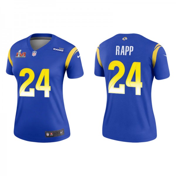 Women's Los Angeles Rams Taylor Rapp Royal Super B...