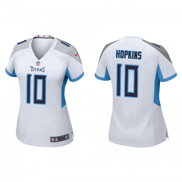 Women's Tennessee Titans DeAndre Hopkins White Gam...