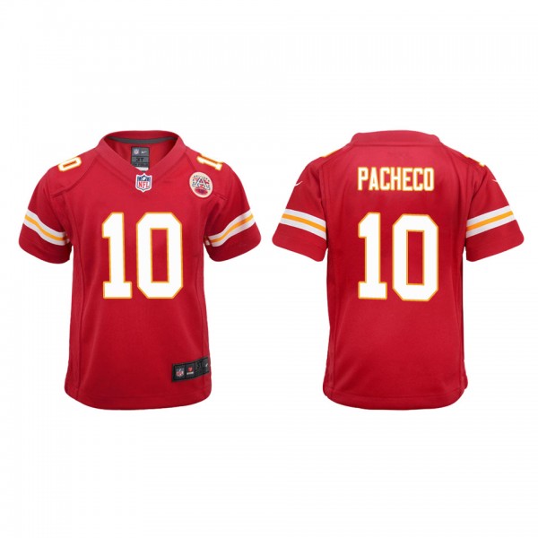 Youth Kansas City Chiefs Isaih Pacheco Red Game Je...