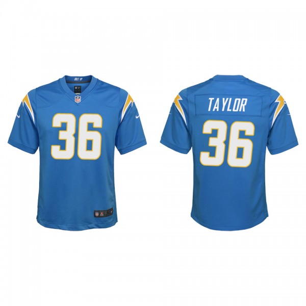 Youth Los Angeles Chargers Ja'Sir Taylor Powder Bl...
