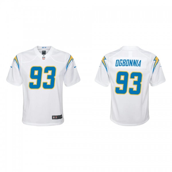 Youth Los Angeles Chargers Otito Ogbonnia White Ga...