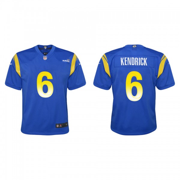 Youth Los Angeles Rams Derion Kendrick Royal Game ...