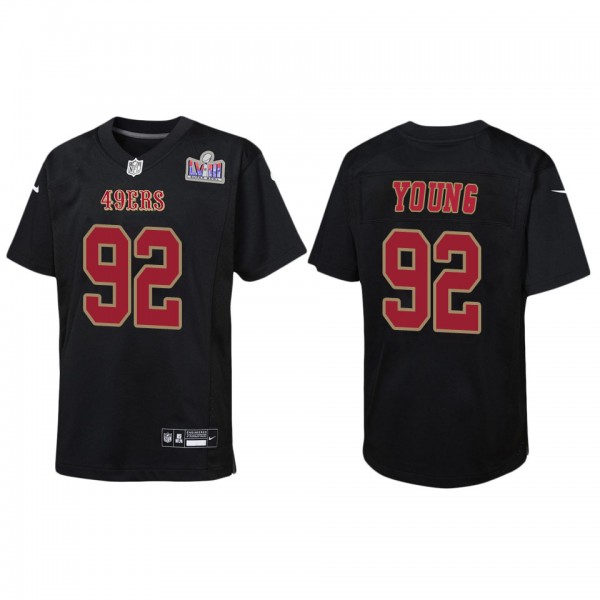 Youth Chase Young San Francisco 49ers Black Super ...