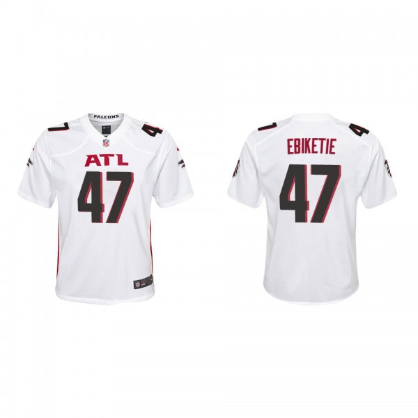 Youth Atlanta Falcons Arnold Ebiketie White Game J...