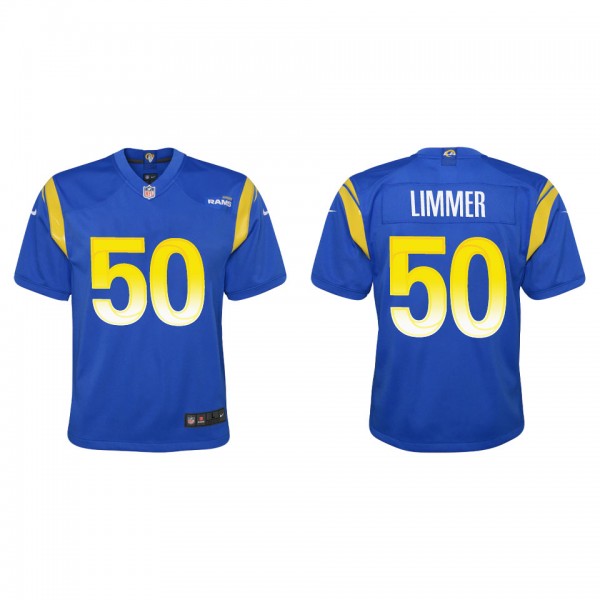 Youth Beaux Limmer Los Angeles Rams Royal Game Jer...