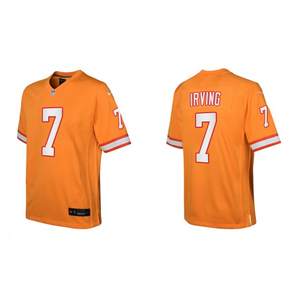 Youth Bucky Irving Tampa Bay Buccaneers Orange Thr...