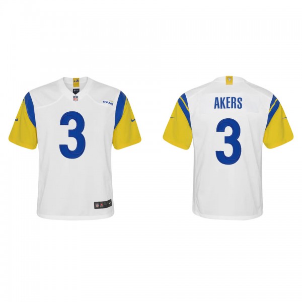 Youth Los Angeles Rams Cam Akers White Alternate G...
