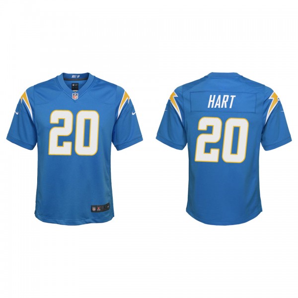 Youth Cam Hart Los Angeles Chargers Powder Blue Ga...