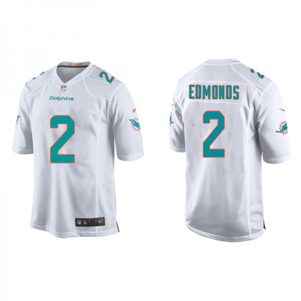 Youth Miami Dolphins Chase Edmonds White Game Jers...