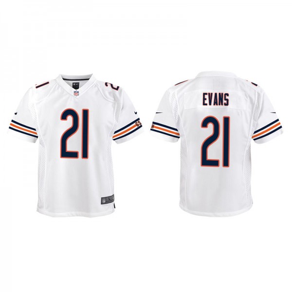Youth Darrynton Evans Chicago Bears White Game Jer...