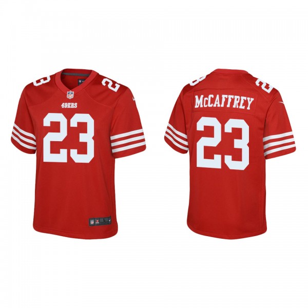 Youth San Francisco 49ers Christian McCaffrey Scar...