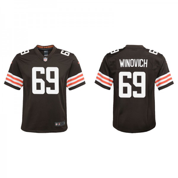 Youth Chase Winovich Cleveland Browns Brown Game J...
