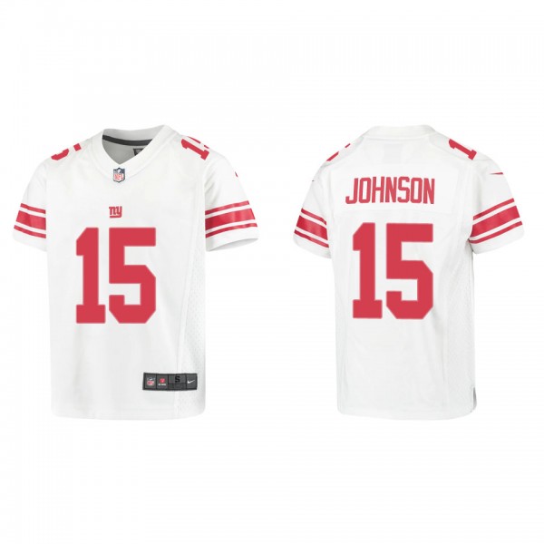 Youth Collin Johnson New York Giants White Game Je...