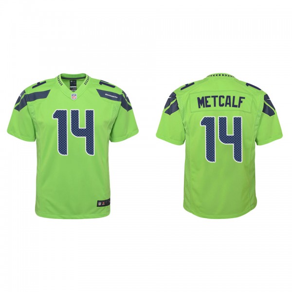 Youth D.K. Metcalf Seattle Seahawks Green Alternat...