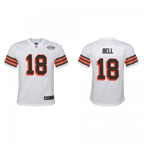 Youth Cleveland Browns David Bell White 2022 NFL D...