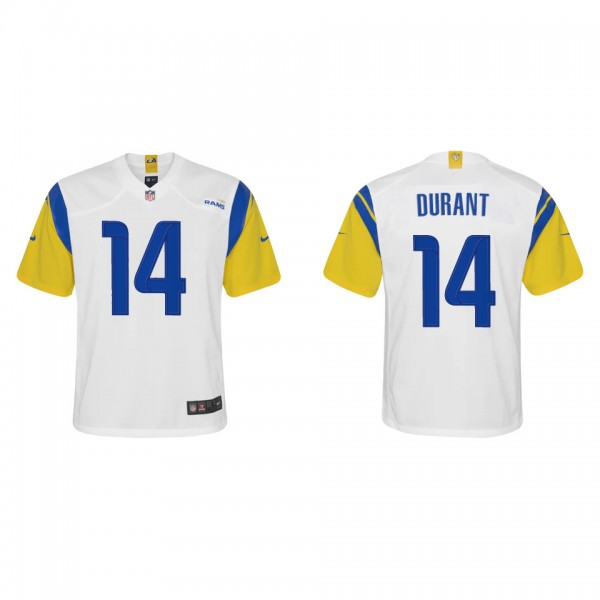 Youth Los Angeles Rams Decobie Durant White Altern...