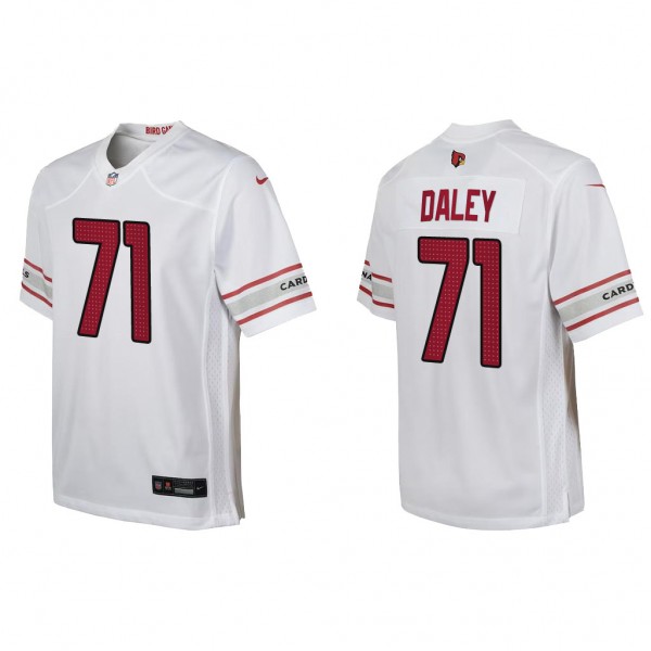 Youth Arizona Cardinals Dennis Daley White Game Je...