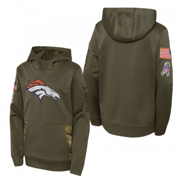 Youth Denver Broncos Olive 2022 Salute To Service ...