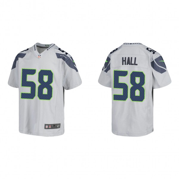 Youth Seattle Seahawks Derick Hall Gray 2023 NFL D...