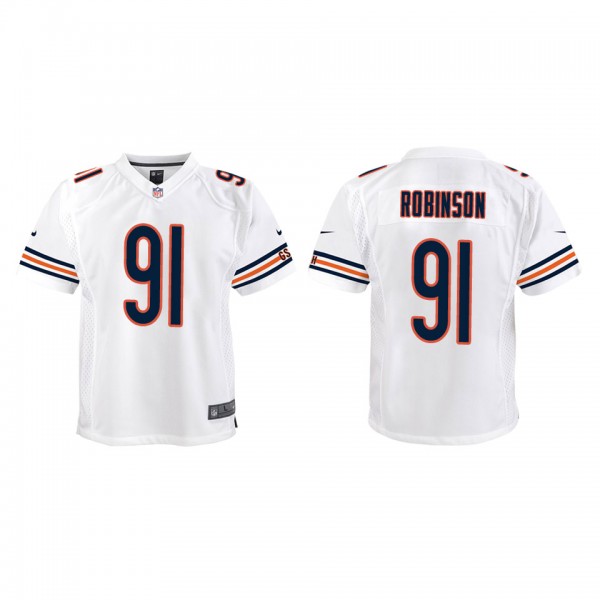 Youth Chicago Bears Dominique Robinson White Game Jersey