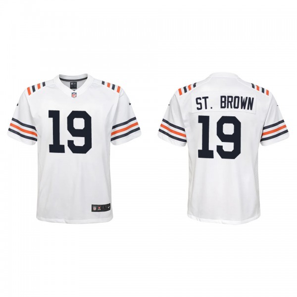 Youth Equanimeous St. Brown Chicago Bears White Al...