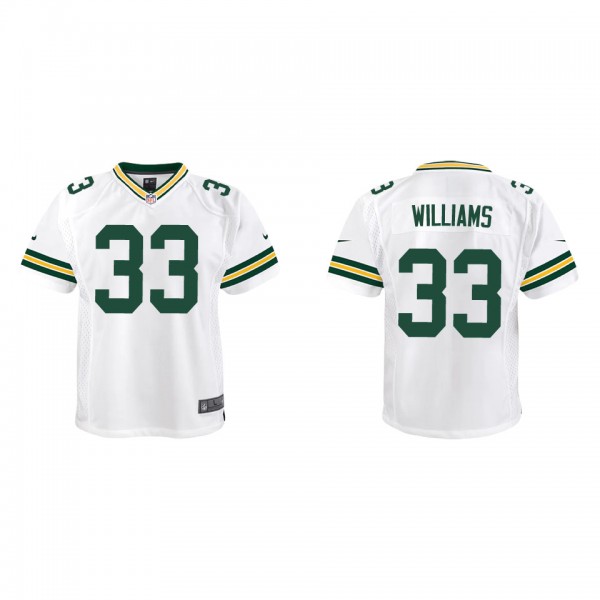 Youth Evan Williams Green Bay Packers White Game J...