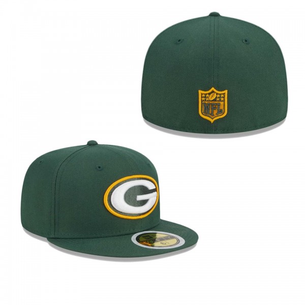 Youth Green Bay Packers Green Main 59FIFTY Fitted Hat