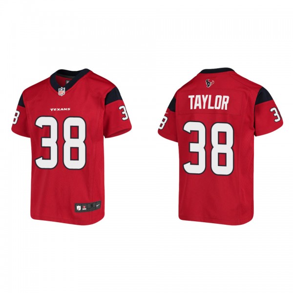 Youth Houston Texans J.J. Taylor Red Game Jersey