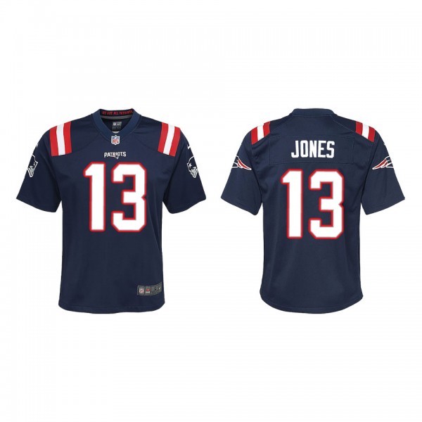 Youth New England Patriots Jack Jones Navy Game Je...
