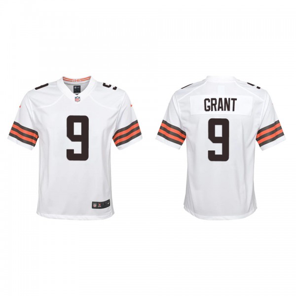 Youth Cleveland Browns Jakeem Grant White Game Jer...
