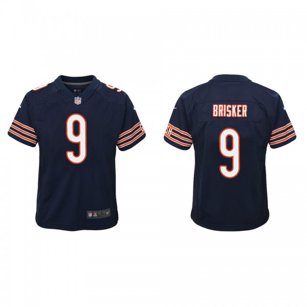 Youth Chicago Bears Jaquan Brisker Navy Game Jerse...