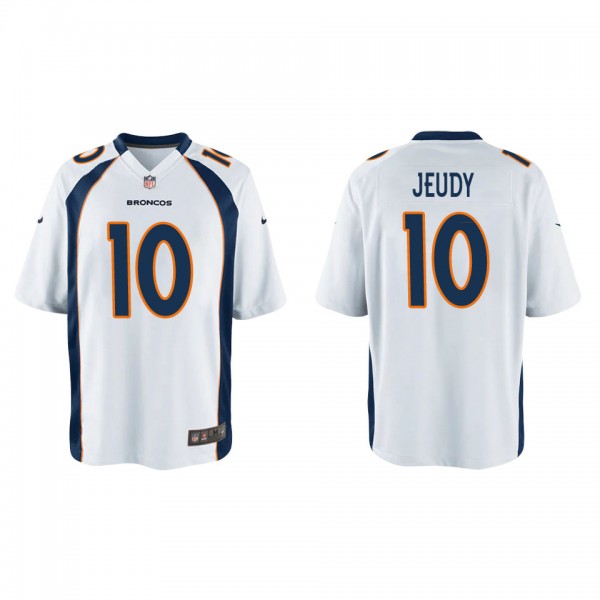 Youth Jerry Jeudy Denver Broncos White Game Jersey