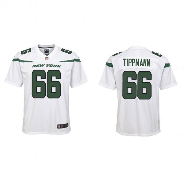Youth New York Jets Joe Tippmann White 2023 NFL Dr...