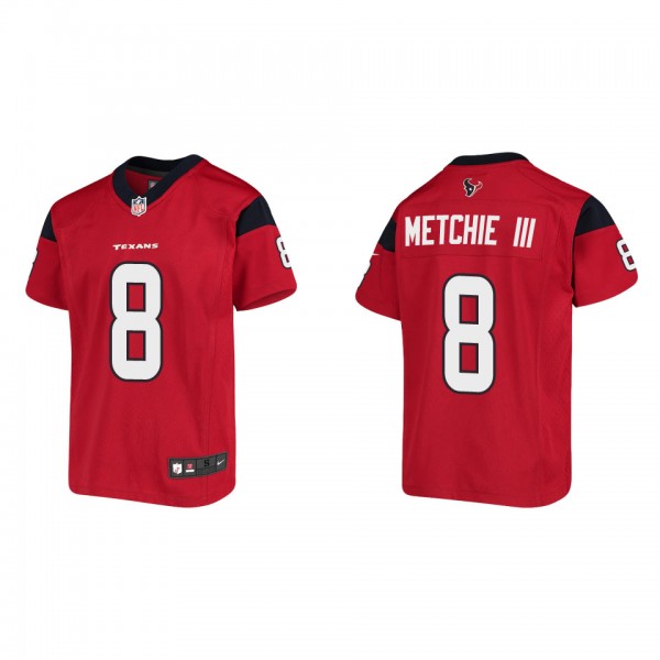 Youth Houston Texans John Metchie III Red Game Jer...