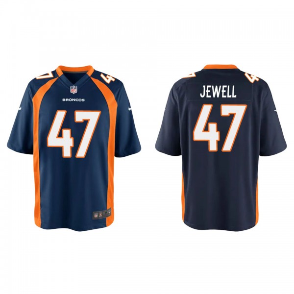 Youth Josey Jewell Denver Broncos Navy Game Jersey