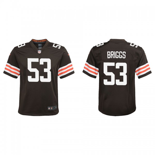 Youth Jowon Briggs Cleveland Browns Brown Game Jer...
