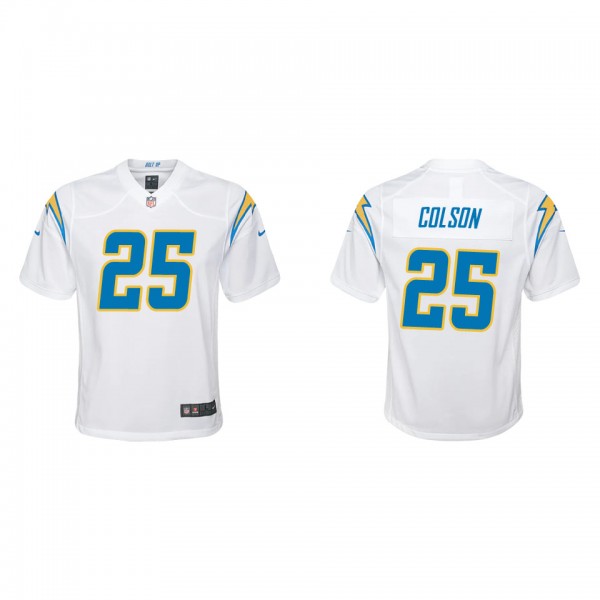 Youth Junior Colson Los Angeles Chargers White Gam...