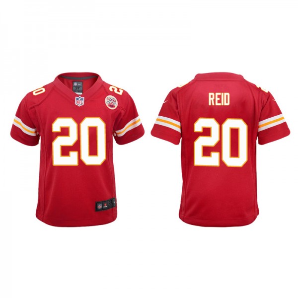 Youth Kansas City Chiefs Justin Reid Red Game Jers...